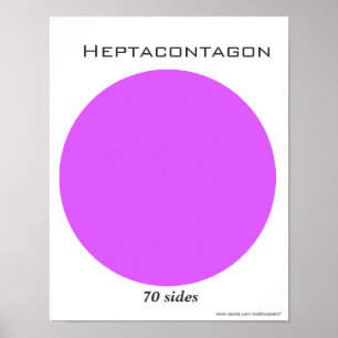 Heptacontagon Plakat des Polygons