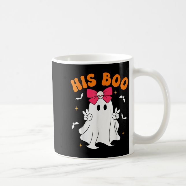 Her Boo &amp; His Boo Funny Matching Halloween Cou Kaffeetasse (Rechts)