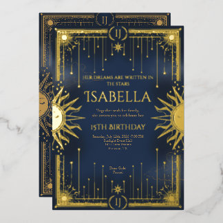 Her dreams are written in the stars folieneinladung