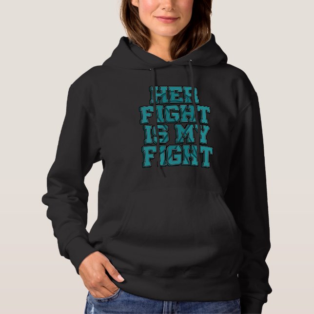 Her Fight Is My Fight Batten Disease Advocate Batt Hoodie (Vorderseite)