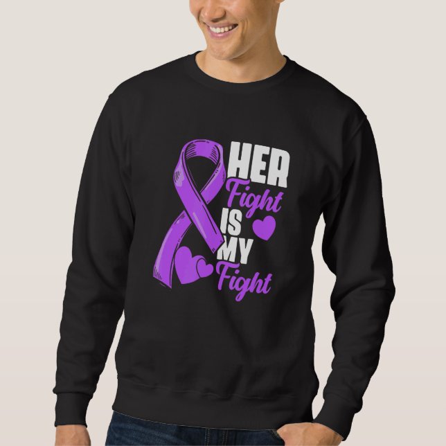 Her Fight Is My Fight Epilepsy Survivor Epilepsy A Sweatshirt (Vorderseite)