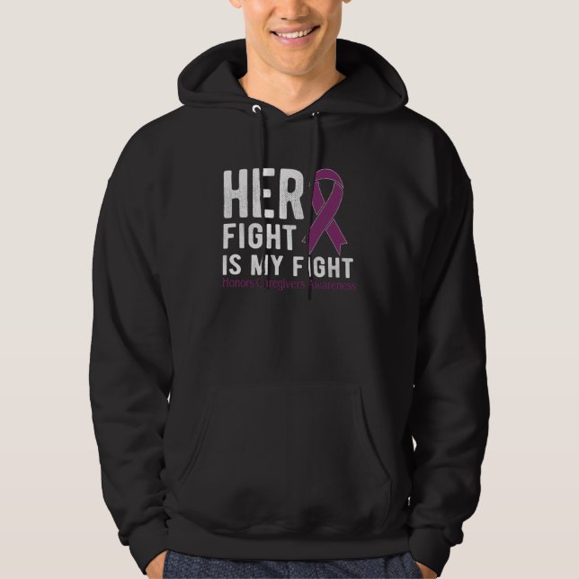 Her fight is my fight Honors Caregivers Hoodie (Vorderseite)