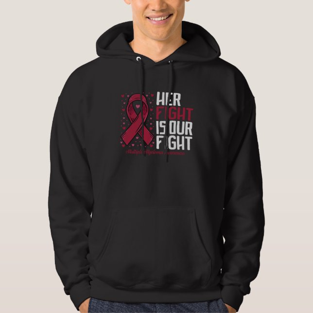 Her Fight our fight Multiple Myeloma Awareness Hoodie (Vorderseite)