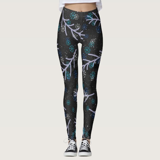 Her Four Seasons – Winter Pattern Leggings (Vorderseite)