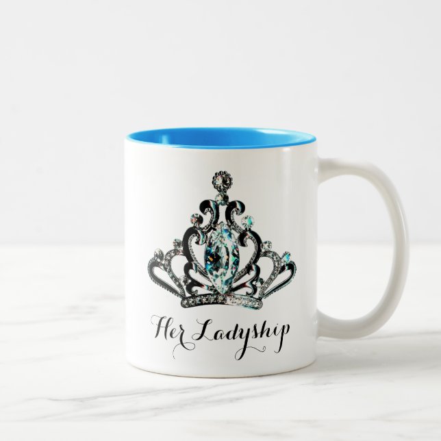 "HER LADYSHIP" Tiara-Tasse Zweifarbige Tasse (Rechts)