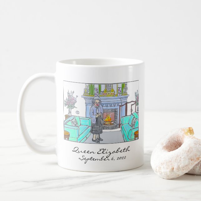 Her Majesty, Queen Elizabeth II Kaffeetasse (Mit Donut)