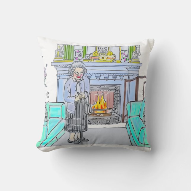 Her Majesty, Queen Elizabeth II Kissen (Vorderseite)