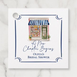 Her New Chapter Begins Book themed Bridal Shower Geschenkanhänger