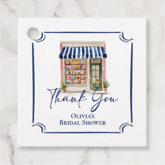 Her New Chapter Begins Book themed Bridal Shower Geschenkanhänger