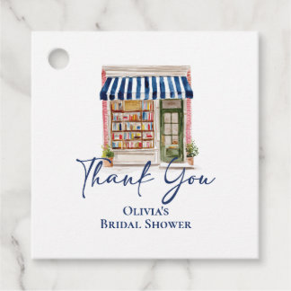 Her New Chapter Begins Book themed Bridal Shower Geschenkanhänger