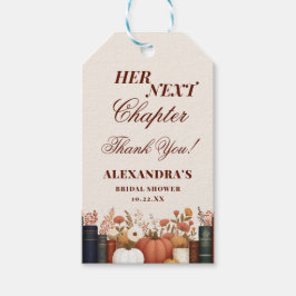 Her Next Chapter Book Theme Bridal Shower Favor Geschenkanhänger