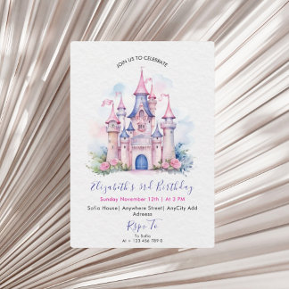 Her Royal Highness Princess Birthday Party Invite Einladung