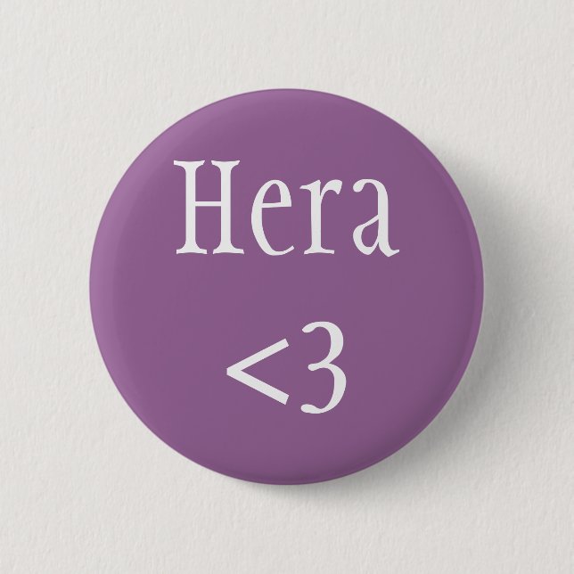 Hera <3 Griechische Göttin Button (Vorderseite)
