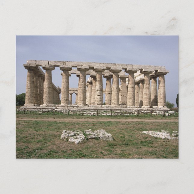 Hera-I-Tempel Postkarte (Vorderseite)