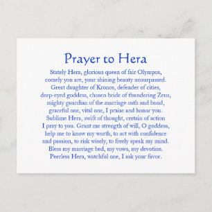 Hera Postcard Postkarte