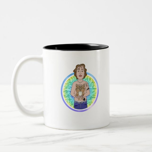 Hera und Vinnie Zweifarbige Tasse (Links)