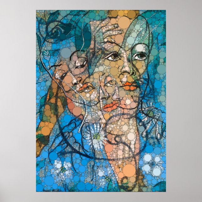 Hera, Unendlichkeit Punkte nach Francis Picabia Poster (Vorne)