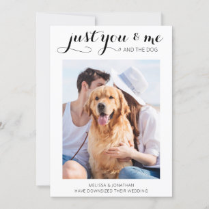 Herabgestufte Planänderung Hundehochzeitsankündigu Save The Date