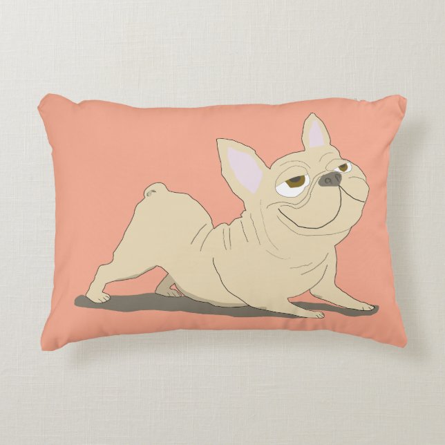 Herabschauender Hund Dekokissen (Vorderseite)