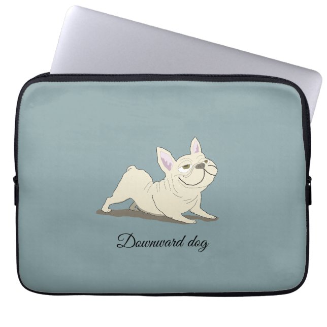 Herabschauender Hund Laptopschutzhülle (Vorderseite)