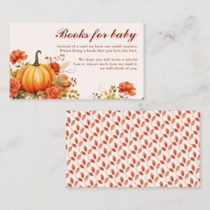 Herabsetzung der Liebe Flora Fall Babyduschbücher Begleitkarte