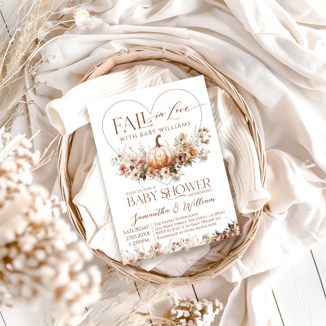 Herabsetzung der Liebe Pumpkin Wildblume Herzklopf Einladung (Von Creator hochgeladen)