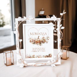 Herabsetzung der Liebe Pumpkin Wildblume Herzklopf Poster