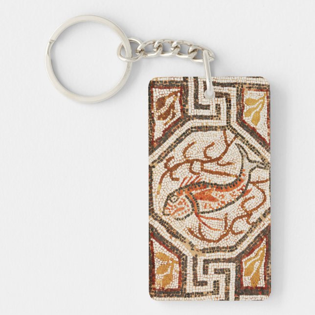 Heraclea Fish Mosaic Schlüsselanhänger (Vorderseite)