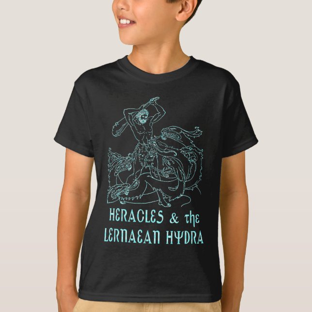 Heracles und die Lernaean Hydra T-Shirt (Vorderseite)