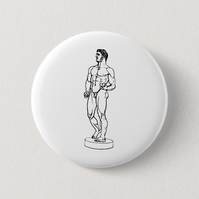 Herakles, Herkules, Mythologie, Griechisch, Atlant Button (Vorderseite)
