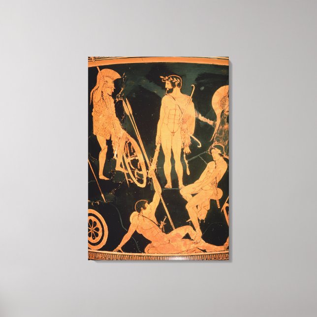 Herakles und griechische Helden, Details aus einem Leinwanddruck (Vorderseite)