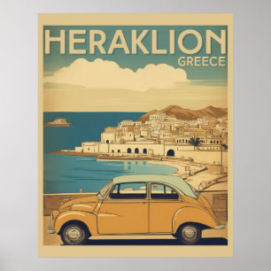 Heraklion, Heraklion. Grieche Berufung Poster