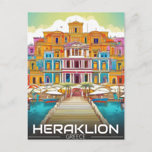 Heraklion, Heraklion. Grieche Berufung Postkarte