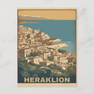Heraklion, Iraklio. Griechenland Urlaub Postkarte