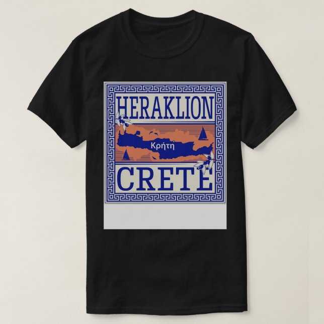 Heraklion Kreta Griechenland T-Shirt (Design vorne)