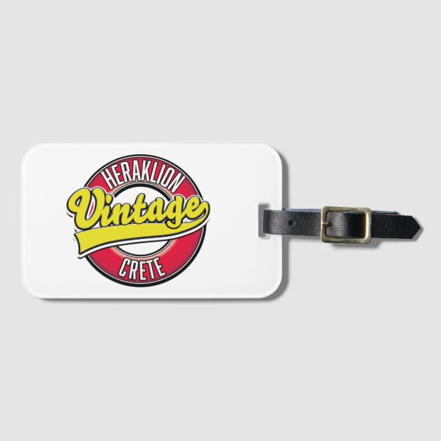 Heraklion Kreta Reiselogo Gepäckanhänger (Vorderseite (Horizontal))