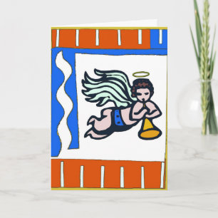 Herald Angel, Sentiments Card hinzufügen Feiertagskarte