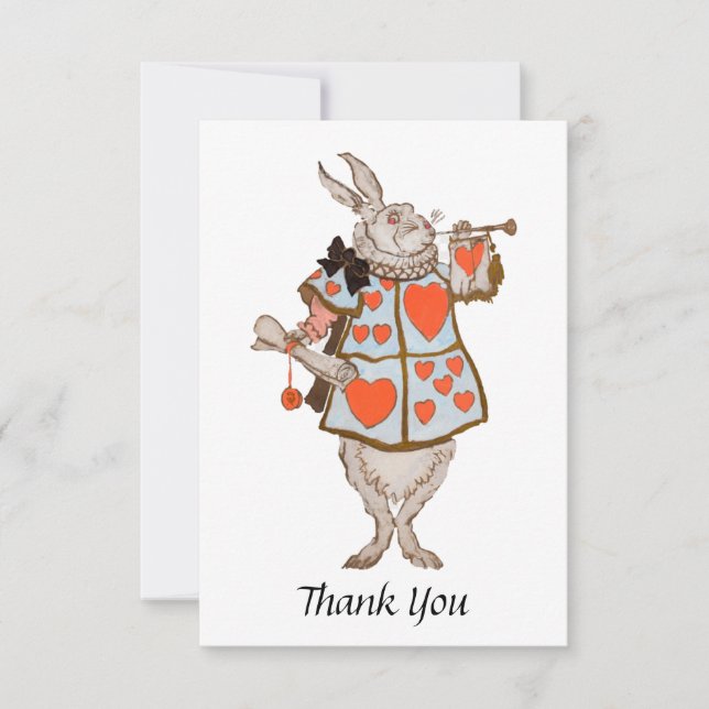 Herald Rabbit Dankeskarte (Vorderseite)
