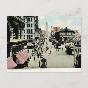Herald Square New York City 1906 Vintag Postkarte