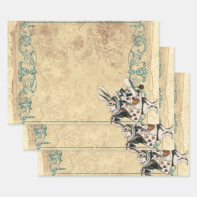 Herald White Rabbit Alice im Wunderland Geschenkpapier Set (Set)