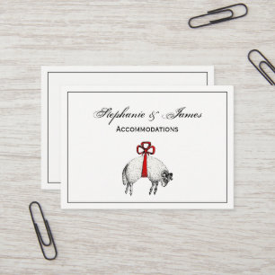 Heraldic Banded Fleece Ram Sheep Wappen Emblem Visitenkarte