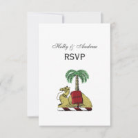 Heraldic Camel Palm Tree Color Coat of Arms