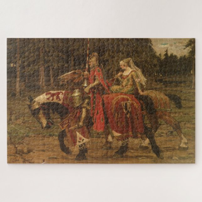 Heraldic Chivale von Alphonse Mucha Puzzle (Horizontal)