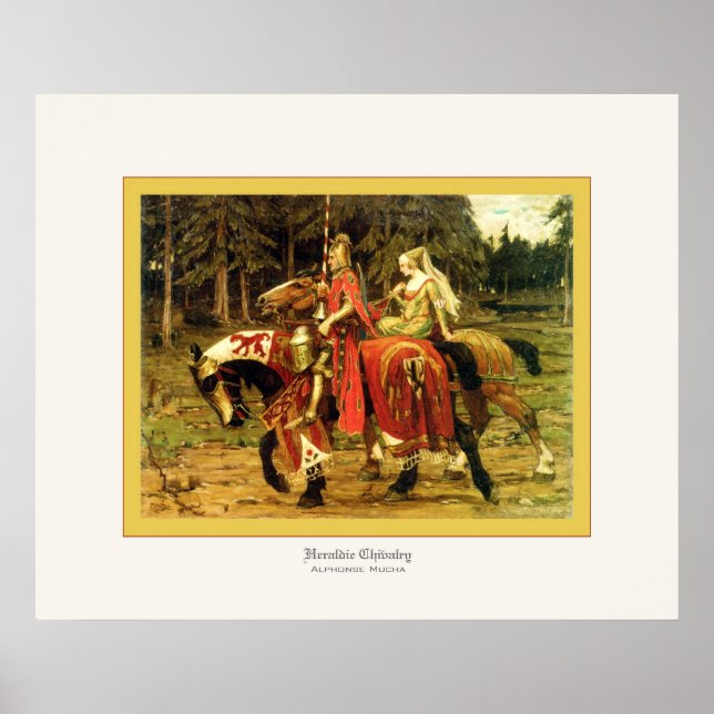 Heraldic Chivalry ~ Alphonse Mucha Poster (Vorne)