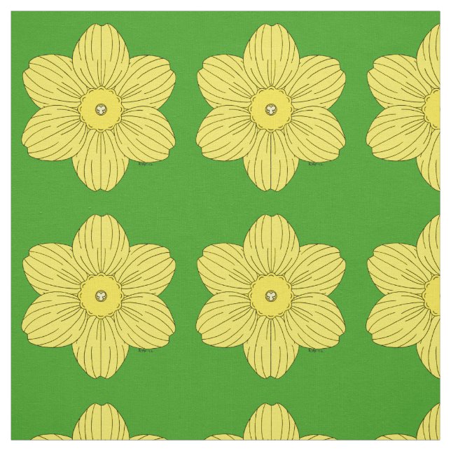 Heraldic Daffodil Stoff (Muster)