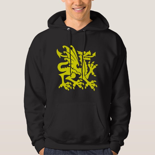 Heraldic Dragon 01 - Gelb Hoodie (Vorderseite)