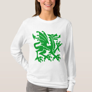 Heraldic Dragon 01 - Gras Green T-Shirt