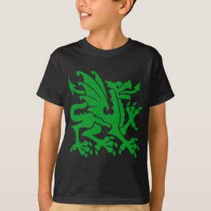 Heraldic Dragon 01 - Gras Green T-Shirt