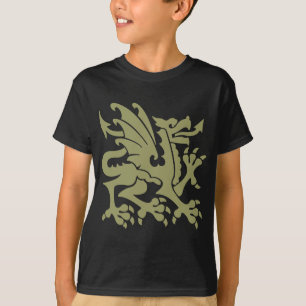 Heraldic Dragon 01 - Khaki T-Shirt