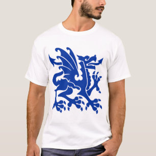 Heraldic Dragon 01 - Marineblau T-Shirt